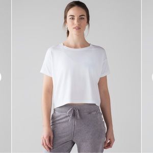 NWT Lululemon Cates Crop T-Shirt